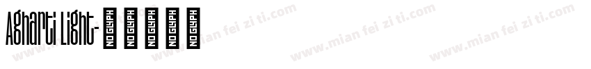 Agharti Light字体转换